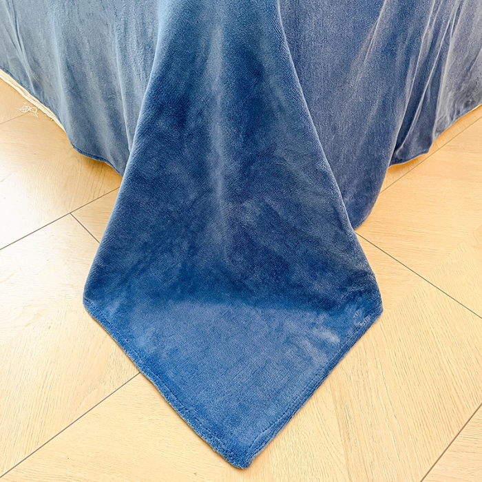 91家纺网 家纺一手货源 找家纺 澳梵家居 2023新款印花豆豆绒牛奶绒四件套 花季