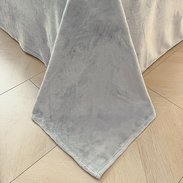 91家纺网 家纺一手货源 找家纺 澳梵家居 2023新款印花豆豆绒牛奶绒四件套 向阳花开