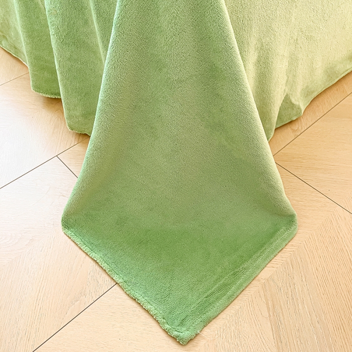 91家纺网 家纺一手货源 找家纺 澳梵家居 2023新款印花豆豆绒牛奶绒四件套 小花花