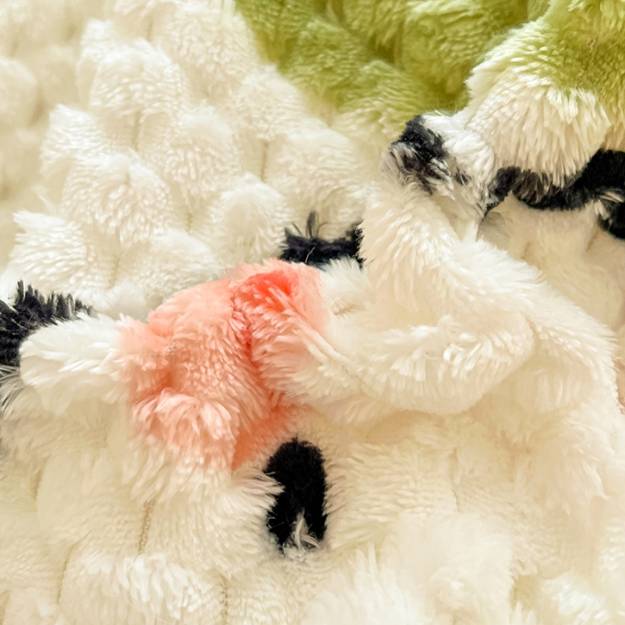 91家纺网 家纺一手货源 找家纺 澳梵家居 2023新款印花豆豆绒牛奶绒四件套 幸运小熊