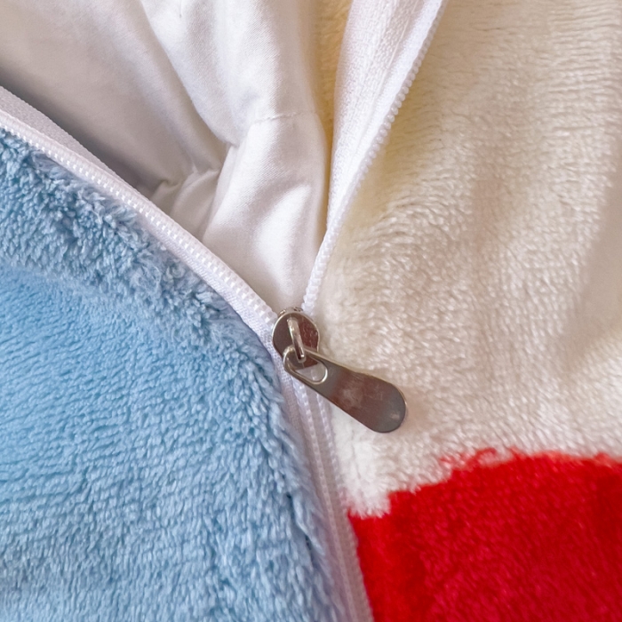 91家纺网 家纺一手货源 找家纺 宜家坊 2023新款小清新加厚印花牛奶绒四件套 简单款-彩色波点