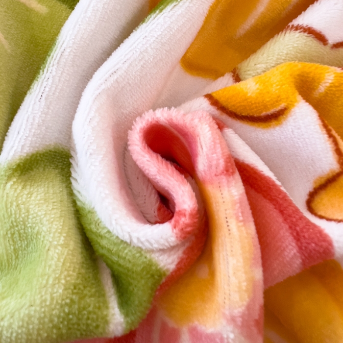 91家纺网 家纺一手货源 找家纺 宜家坊 2023新款小清新加厚印花牛奶绒四件套 简单款-花园女孩