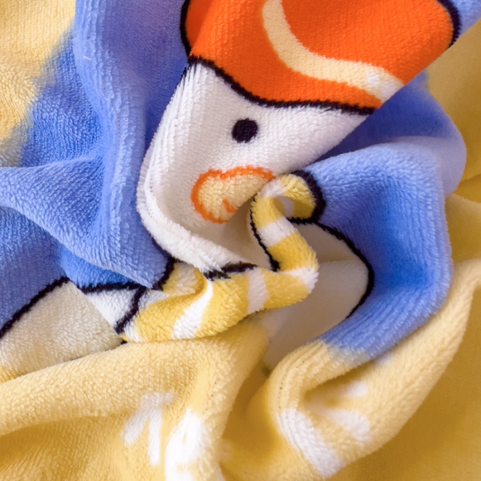 91家纺网 家纺一手货源 找家纺 宜家坊 2023新款小清新加厚印花牛奶绒四件套 简单款-加油鸭