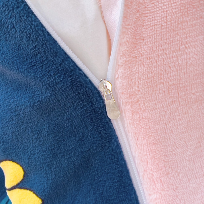 91家纺网 家纺一手货源 找家纺 宜家坊 2023新款小清新加厚印花牛奶绒四件套 简单款-秘密花园