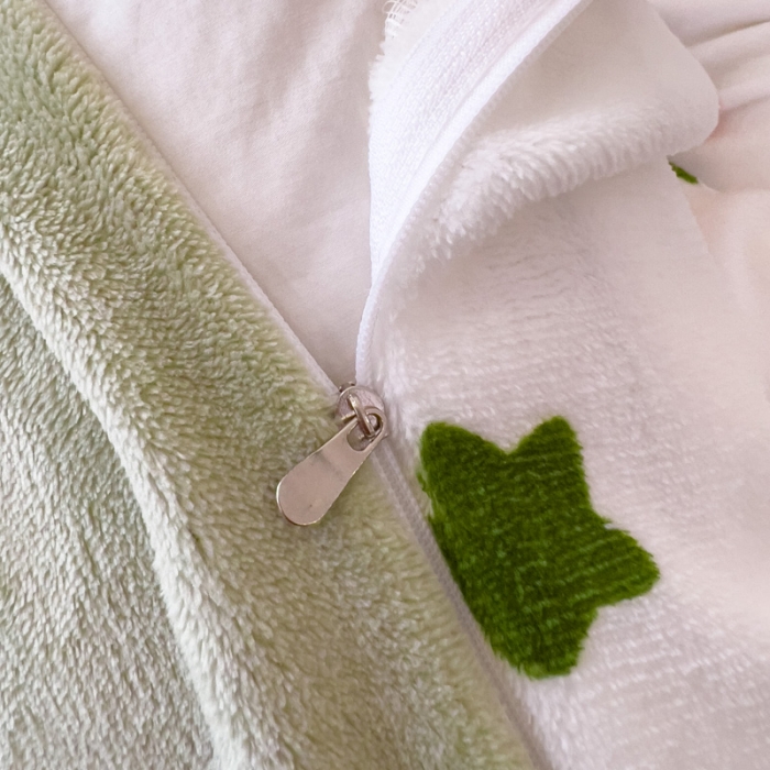 91家纺网 家纺一手货源 找家纺 宜家坊 2023新款小清新加厚印花牛奶绒四件套 简单款-小恐龙