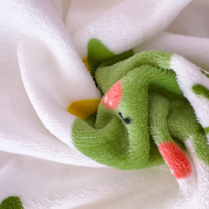 91家纺网 家纺一手货源 找家纺 宜家坊 2023新款小清新加厚印花牛奶绒四件套 简单款-小恐龙