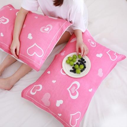 91家纺网 家纺一手货源 找家纺 （总）朴尔 2023新款柔棉花间风系列三层纱布枕巾52x78cm/对