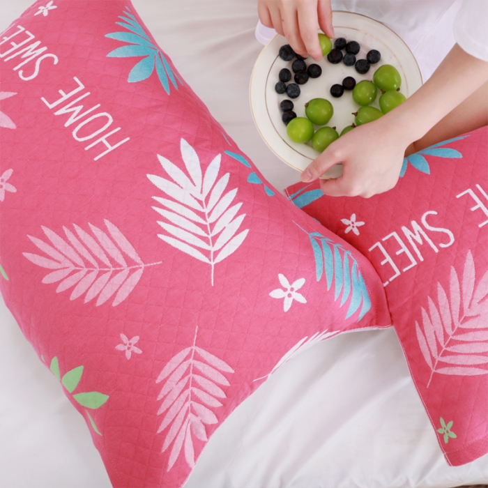 91家纺网 家纺一手货源 找家纺 （总）朴尔 2023新款柔棉花间风系列三层纱布枕巾52x78cm/对