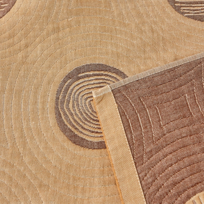 91家纺网 家纺一手货源 找家纺 朴尔 2023新款素雅系列全棉系列四层纱布枕巾52x78cm/对 年轮-驼