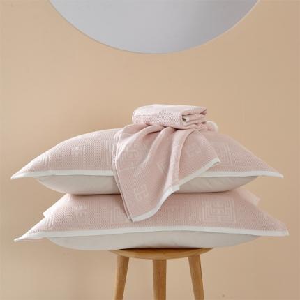 91家纺网 家纺一手货源 找家纺 （总）朴尔 2023新款全棉纱布蜂窝结构系列枕巾系列52x78cm/对