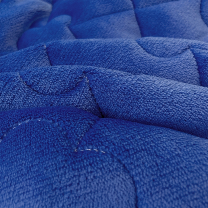 91家纺网 家纺一手货源 找家纺 梦舒羽 2025新款牛奶绒夹棉长枕套宿舍双人枕芯套 深海蓝