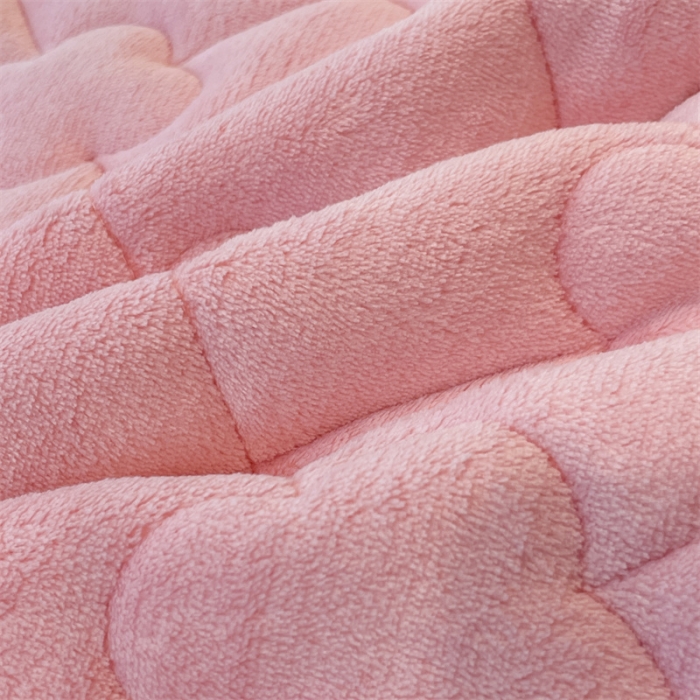 91家纺网 家纺一手货源 找家纺 梦舒羽 2025新款牛奶绒夹棉长枕套宿舍双人枕芯套 樱花粉