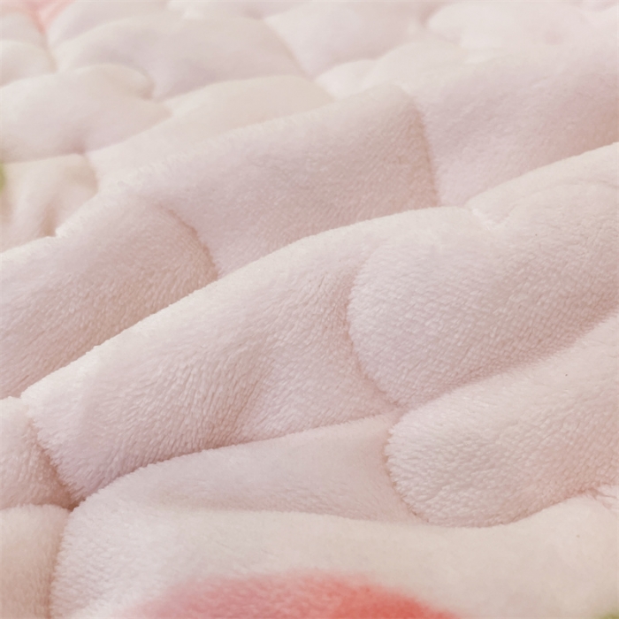 91家纺网 家纺一手货源 找家纺 梦舒羽 2025新款牛奶绒夹棉长枕套宿舍双人枕芯套 郁金香