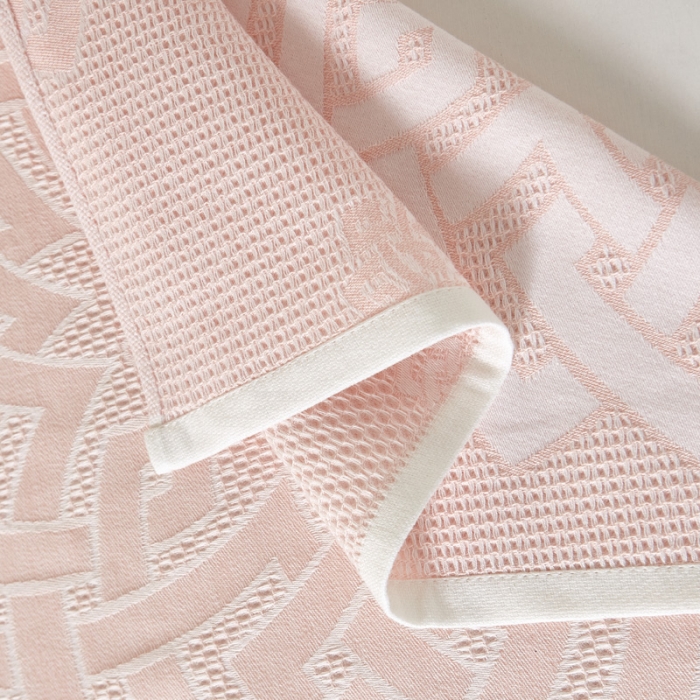 91家纺网 家纺一手货源 找家纺 （总）朴尔 2023新款全棉纱布蜂窝结构系列枕巾系列52x78cm/对