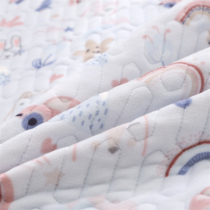 91家纺网 家纺一手货源 找家纺 美优兰 2025秋冬新款牛奶绒榻榻米垫床盖（可定制） 可爱甜心