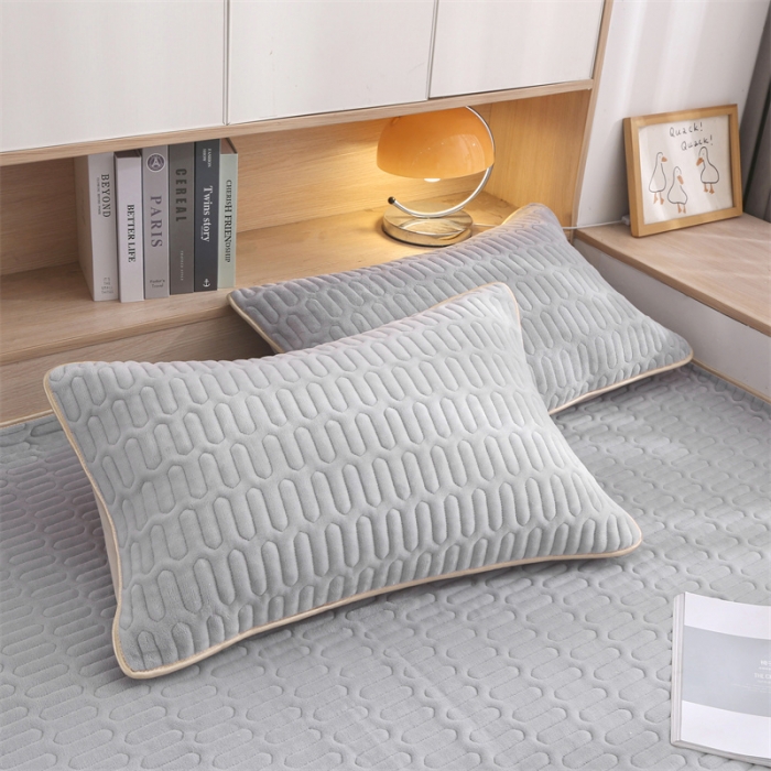 91家纺网 家纺一手货源 找家纺 美优兰 2025秋冬新款牛奶绒榻榻米垫床盖（可定制） 素沫