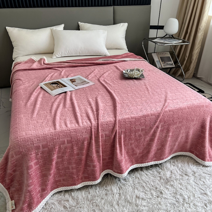 91家纺网 家纺一手货源 找家纺 （总）小米笠 2023新款立体剪花牛奶绒毯