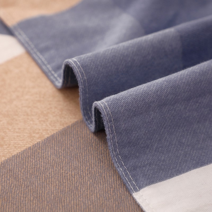 91家纺网 家纺一手货源 找家纺 晶缦 2023新款典雅系全棉活性磨毛四件套 铂金时代灰