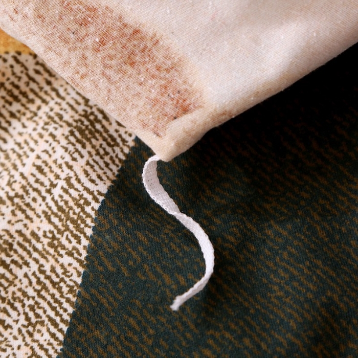 91家纺网 家纺一手货源 找家纺 晶缦 2023新款典雅系全棉活性磨毛四件套 可爱熊