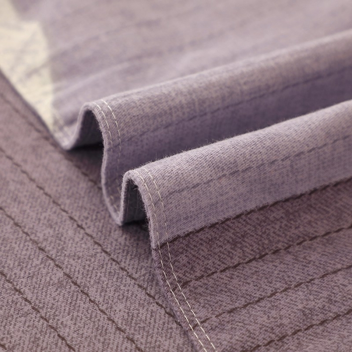 91家纺网 家纺一手货源 找家纺 晶缦 2023新款典雅系全棉活性磨毛四件套 漫步时光灰