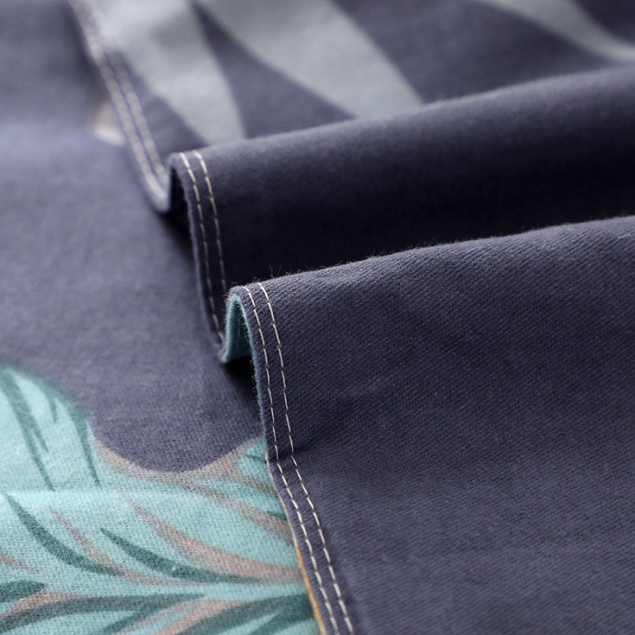 91家纺网 家纺一手货源 找家纺 晶缦 2023新款典雅系全棉活性磨毛四件套 热带罗林