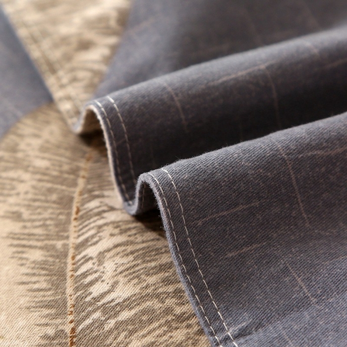 91家纺网 家纺一手货源 找家纺 晶缦 2023新款典雅系全棉活性磨毛四件套 自由风-灰