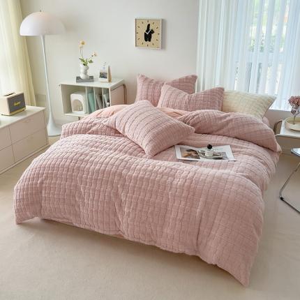 （总）欧冠 2023秋冬320克兔兔绒四件套