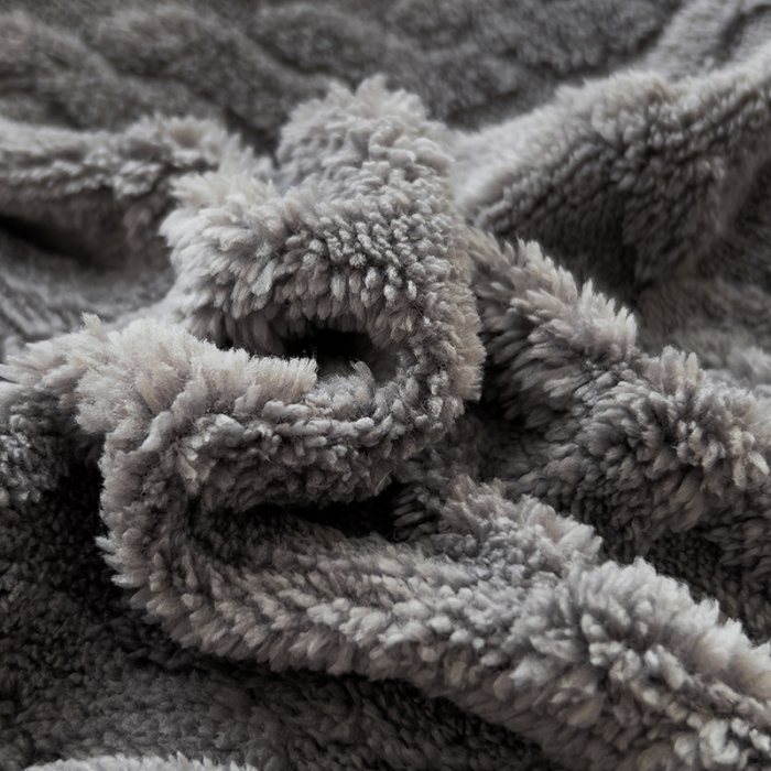 91家纺网 家纺一手货源 找家纺 欧冠  2023秋冬加厚塔芙绒简约款牛奶绒四件套 深灰