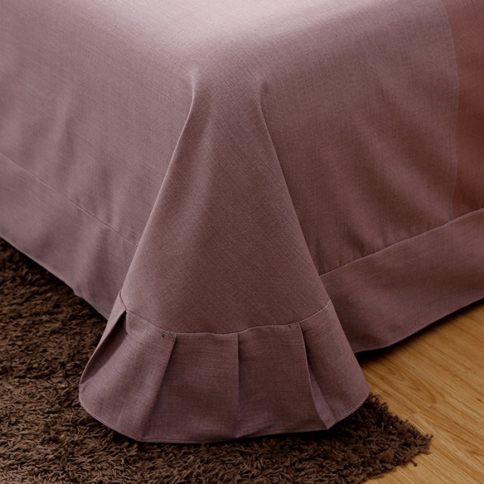 91家纺网 家纺一手货源 找家纺 晶缦家纺  2023新款典雅系全棉活性磨毛多规格单品四件套--床单 缤纷-粉