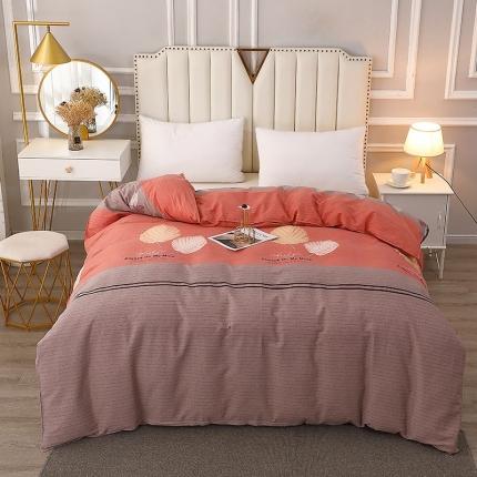 91家纺网 家纺一手货源 找家纺 总-2024新款典雅系多规格全棉活性磨毛被套单件单品被套纯棉磨毛单被套