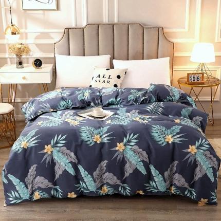 91家纺网 家纺一手货源 找家纺 晶缦 2023新款典雅系全棉活性磨毛多规格单品四件套-被套 热带罗林