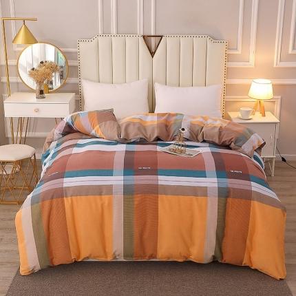 91家纺网 家纺一手货源 找家纺 总-2024新款典雅系多规格全棉活性磨毛被套单件单品被套纯棉磨毛单被套