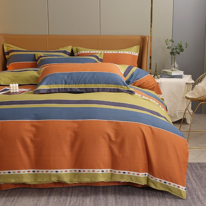 91家纺网 家纺一手货源 找家纺 晶缦 2023新款典雅系全棉活性磨毛多规格单品四件套-被套 印象空间