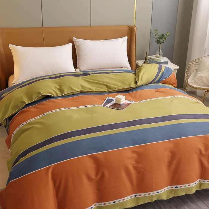 91家纺网 家纺一手货源 找家纺 晶缦 2023新款典雅系全棉活性磨毛多规格单品四件套-被套 印象空间