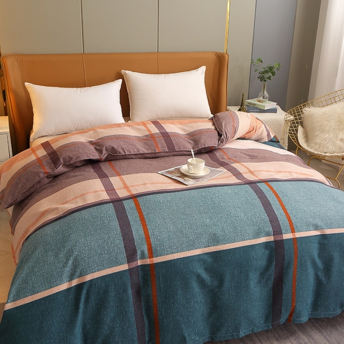 91家纺网 家纺一手货源 找家纺 晶缦 2023新款典雅系全棉活性磨毛多规格单品四件套-被套 悠悠岁月