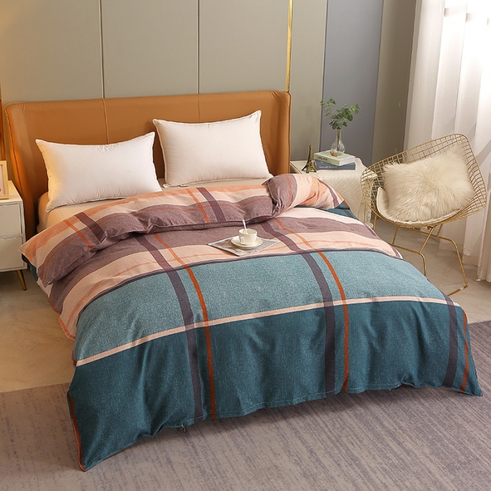 91家纺网 家纺一手货源 找家纺 晶缦 2023新款典雅系全棉活性磨毛多规格单品四件套-被套 悠悠岁月