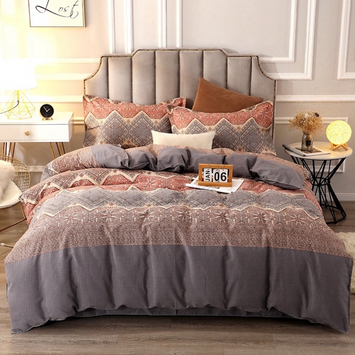 91家纺网 家纺一手货源 找家纺 晶缦 2023新款典雅系全棉活性磨毛多规格单品四件套-被套 艾瑞思