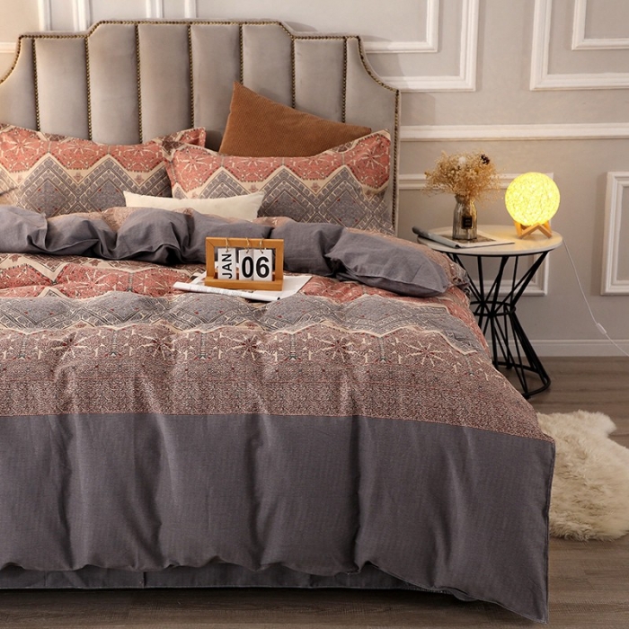 91家纺网 家纺一手货源 找家纺 晶缦 2023新款典雅系全棉活性磨毛多规格单品四件套-被套 艾瑞思