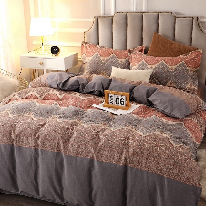 91家纺网 家纺一手货源 找家纺 晶缦 2023新款典雅系全棉活性磨毛多规格单品四件套-被套 艾瑞思