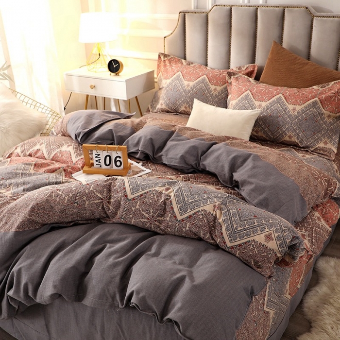 91家纺网 家纺一手货源 找家纺 晶缦 2023新款典雅系全棉活性磨毛多规格单品四件套-被套 艾瑞思