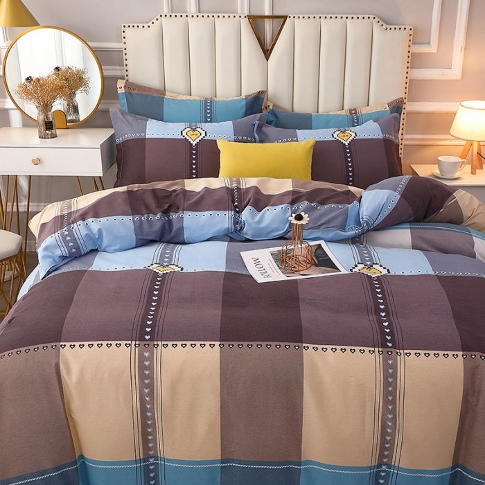 91家纺网 家纺一手货源 找家纺 晶缦 2023新款典雅系全棉活性磨毛多规格单品四件套-被套 爱的国度