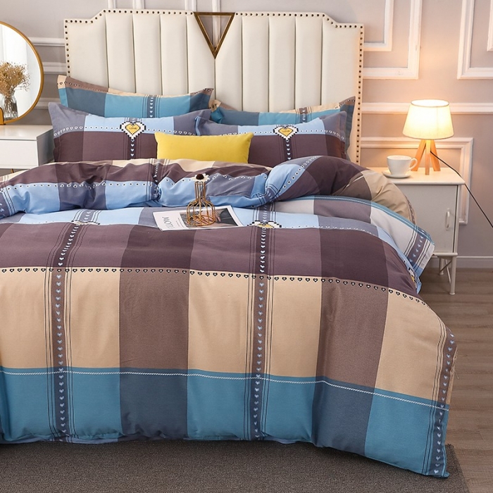 91家纺网 家纺一手货源 找家纺 晶缦 2023新款典雅系全棉活性磨毛多规格单品四件套-被套 爱的国度