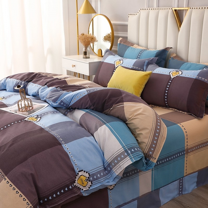 91家纺网 家纺一手货源 找家纺 晶缦 2023新款典雅系全棉活性磨毛多规格单品四件套-被套 爱的国度