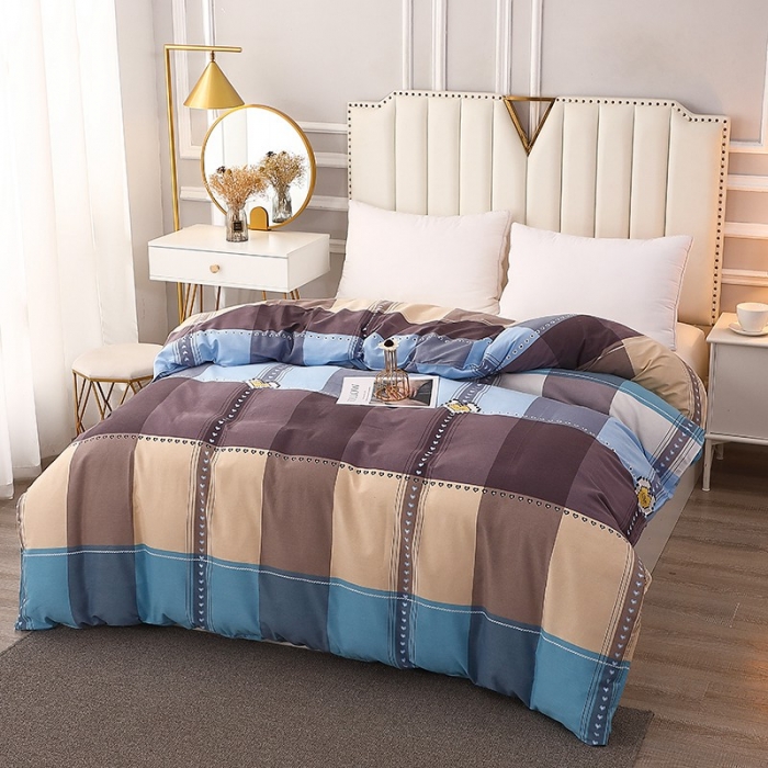 91家纺网 家纺一手货源 找家纺 晶缦 2023新款典雅系全棉活性磨毛多规格单品四件套-被套 爱的国度