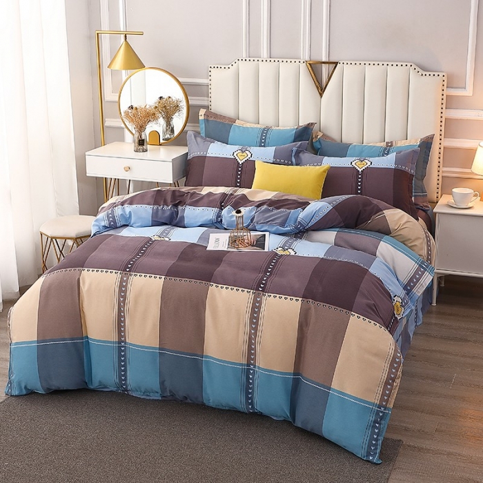 91家纺网 家纺一手货源 找家纺 晶缦 2023新款典雅系全棉活性磨毛多规格单品四件套-被套 爱的国度