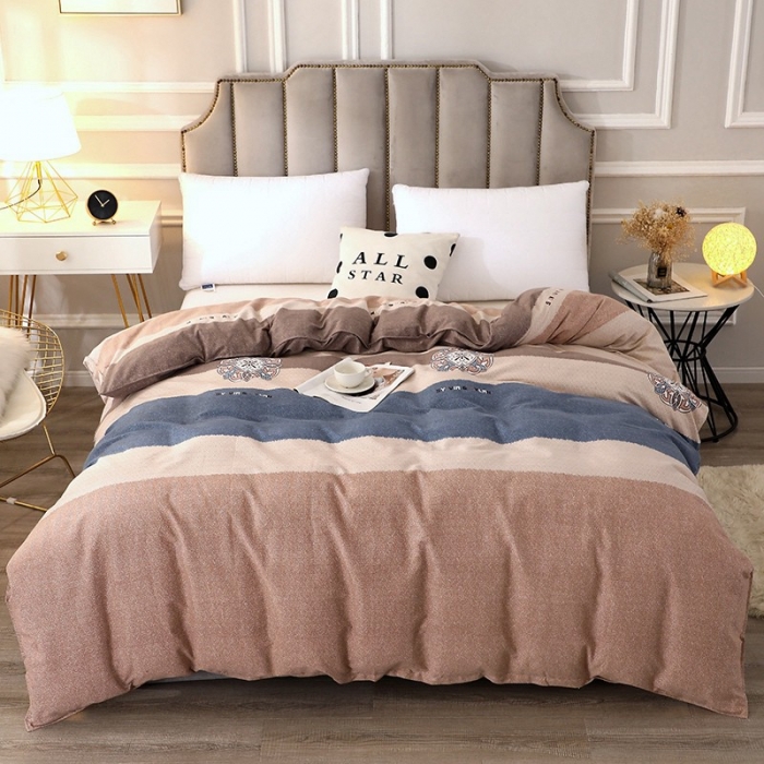 91家纺网 家纺一手货源 找家纺 晶缦 2023新款典雅系全棉活性磨毛多规格单品四件套-被套 眷恋