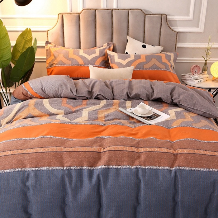 91家纺网 家纺一手货源 找家纺 晶缦 2023新款典雅系全棉活性磨毛多规格单品四件套-被套 利兹