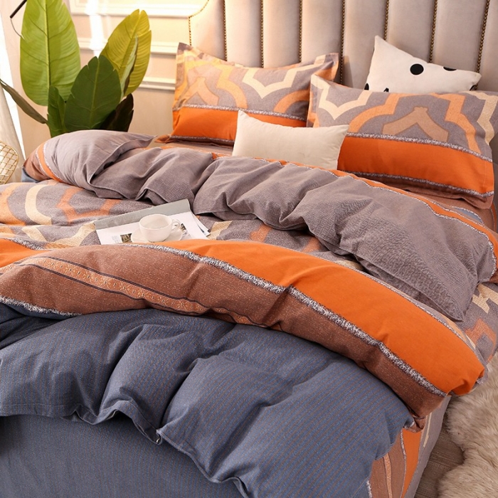 91家纺网 家纺一手货源 找家纺 晶缦 2023新款典雅系全棉活性磨毛多规格单品四件套-被套 利兹