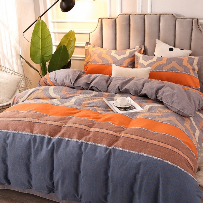 91家纺网 家纺一手货源 找家纺 晶缦 2023新款典雅系全棉活性磨毛多规格单品四件套-被套 利兹