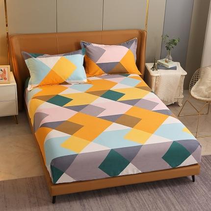 91家纺网 家纺一手货源 找家纺 总-2024新款典雅系全棉活性磨毛多规格单品床笠单件纯棉磨毛床笠单床笠